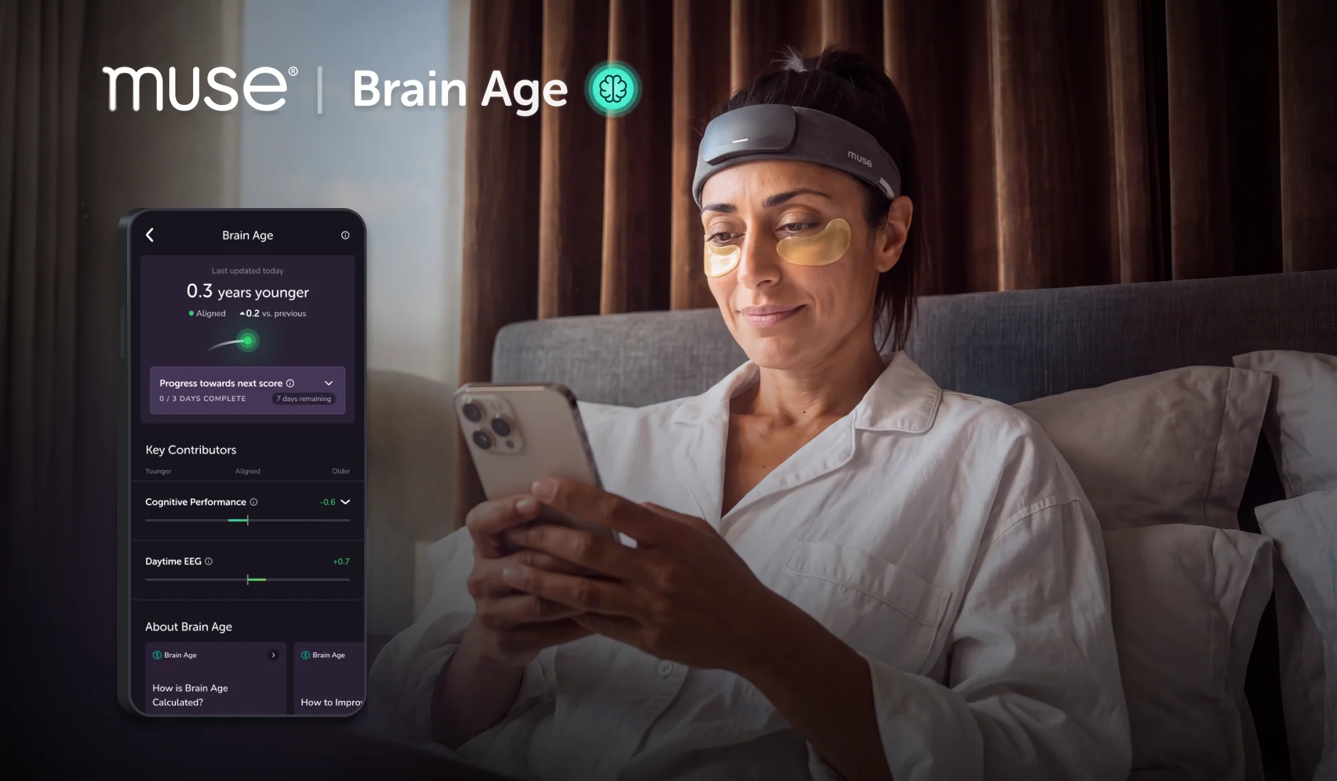 Muse Brain Age: how old your brain looks compared with your real age